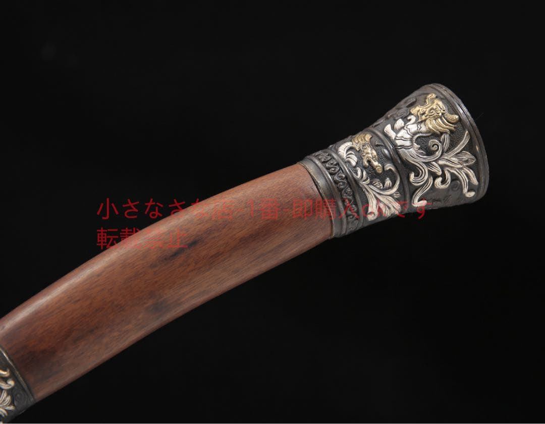 激安ホビー・楽器・アート - 竜鳳清刀手作り鎏銀百錬文紋鋼 古兵器