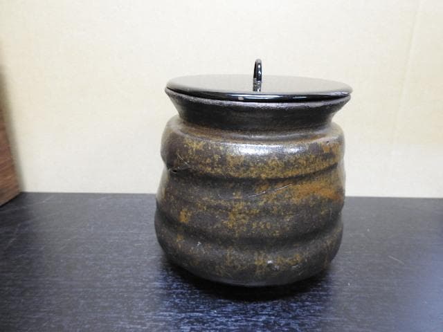 古瀬戸水指 時代箱 箱書きあり MA468 - 工芸品新 デザイン