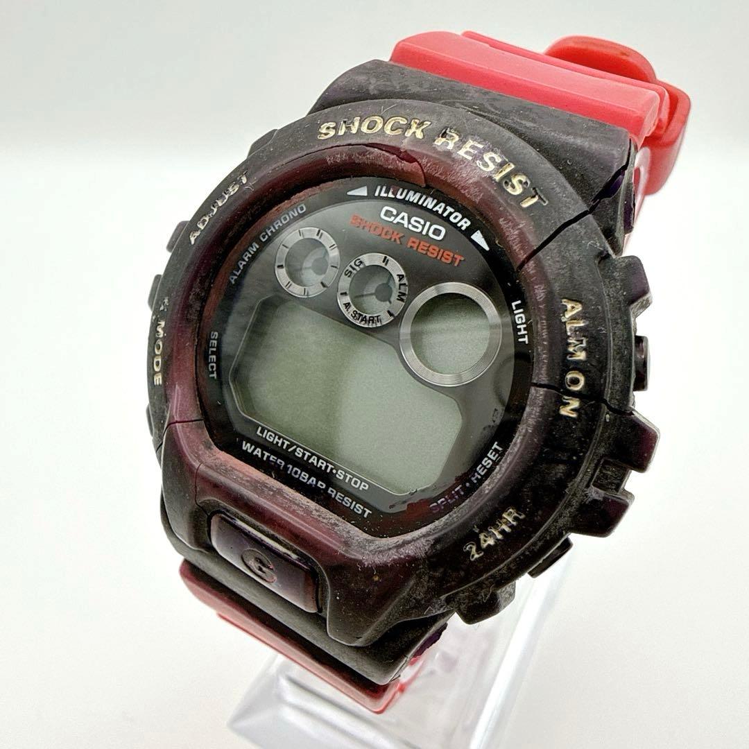 訳あり】CASIO G-ZX 6900型 デジタル腕時計 レッド×ブラック - メルカリ