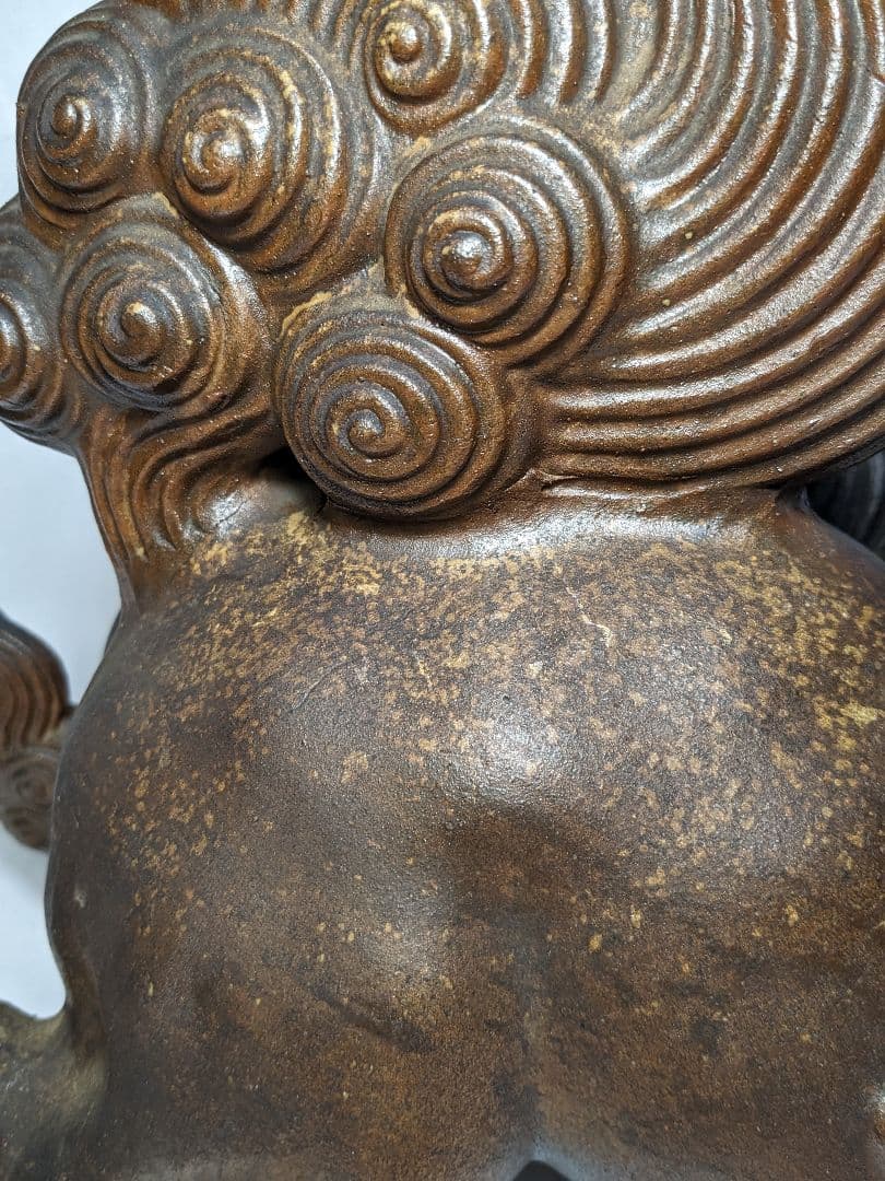 木村長十郎友敬 備前焼 唐獅子置物 細工物 縁起物 工芸品 インテリア
