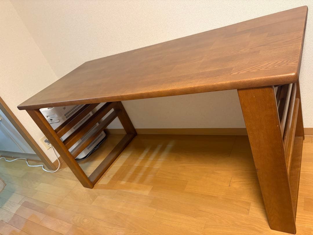 ※専用出品※ ブラウン 木製デスク パソコンデスク（木製・ブラウン・事務・勉強・テレワーク・リモート
