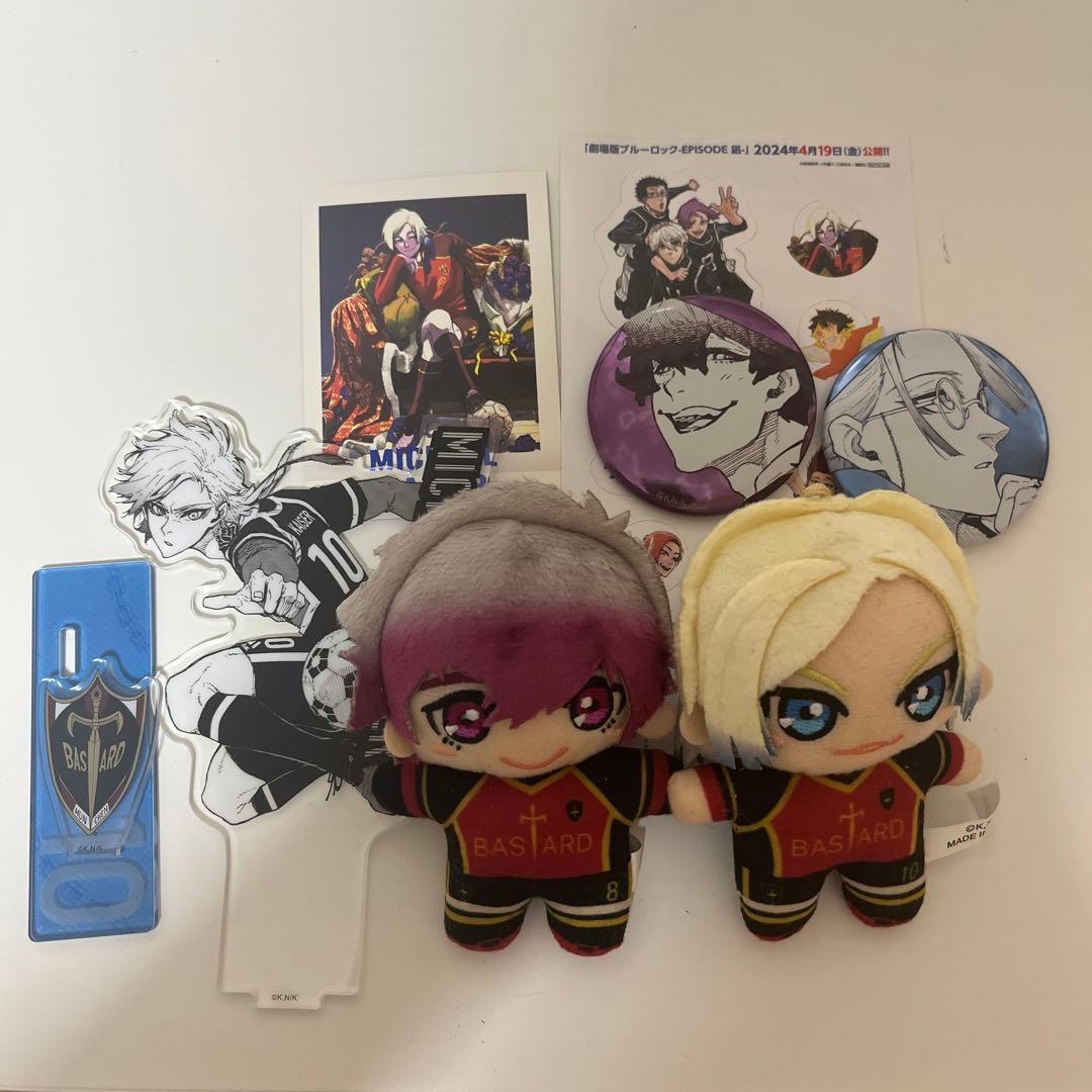 ブルーロック ブルロ 潔世一 ネス カイザー ぬいぐるみ 缶バッジ