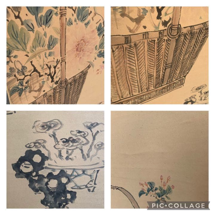 野口 小蘋 野口小蘋 四君子 紙本墨画淡彩 掛軸 玉山女史 絵画 - メルカリ