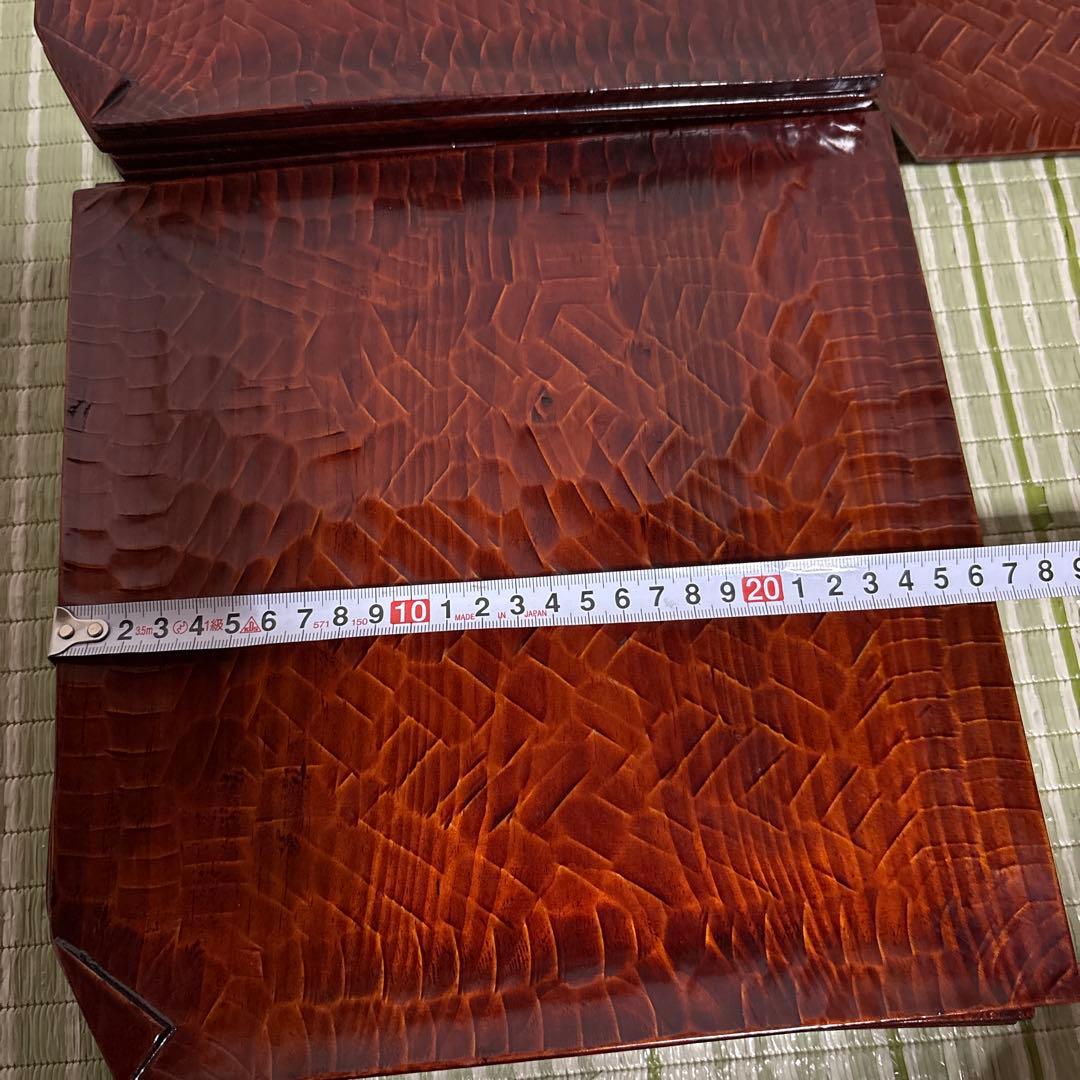 折式 讃岐彫刻 お盆 お膳 菓子盆 工芸品 骨董品 角折 角盆 皿 - メルカリ