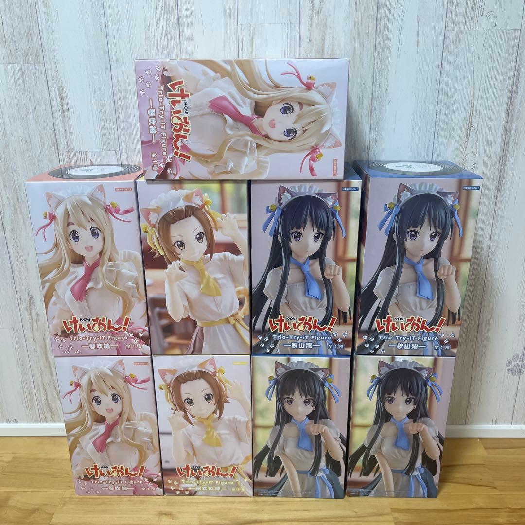 けいおん！フィギュア 9体セット Amazon.co.jp: けいおん!! SQフィギュア 平沢唯・秋山澪・田井中律・琴