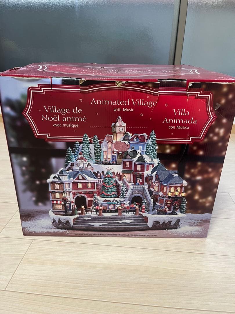 Animated Village with Musicクリスマスホリデービレッジ Disney Animated Christmas Village, Lights, Music, 14.9