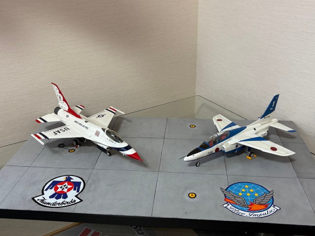 1/48 F-16サンダーバーズ&T-4ブルーインパルス 2009三沢来日時 - メルカリ