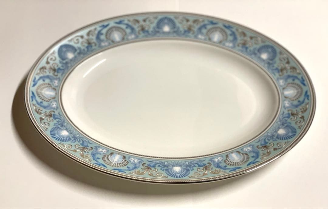 田子美紀 Rain Plate（white×blue）