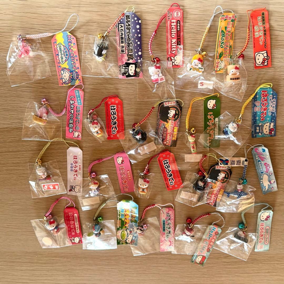 ③ご当地キティ　ストラップ　20個　バラ売り不可　551 三保の松原　根付け ③ご当地キティ ストラップ 20個 バラ売り不可 551 三保の松原 根付け ③