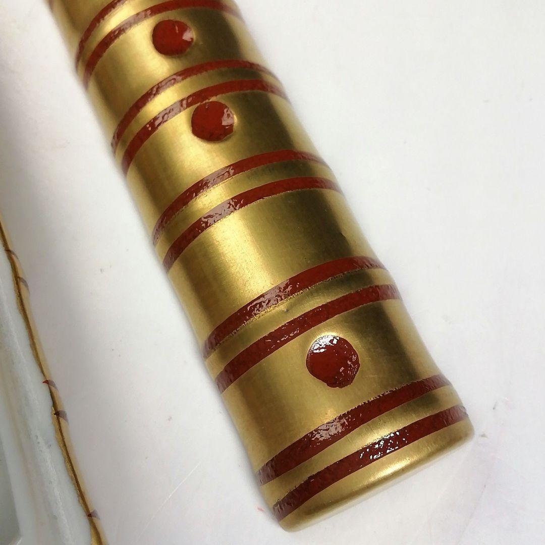 T961 香合 『金襴手 横笛香合』『芳正 造』 共箱 茶道具