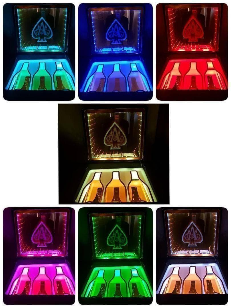 アルマンド ディスプレイ LED アタッシュ ケース シャンパン ライト