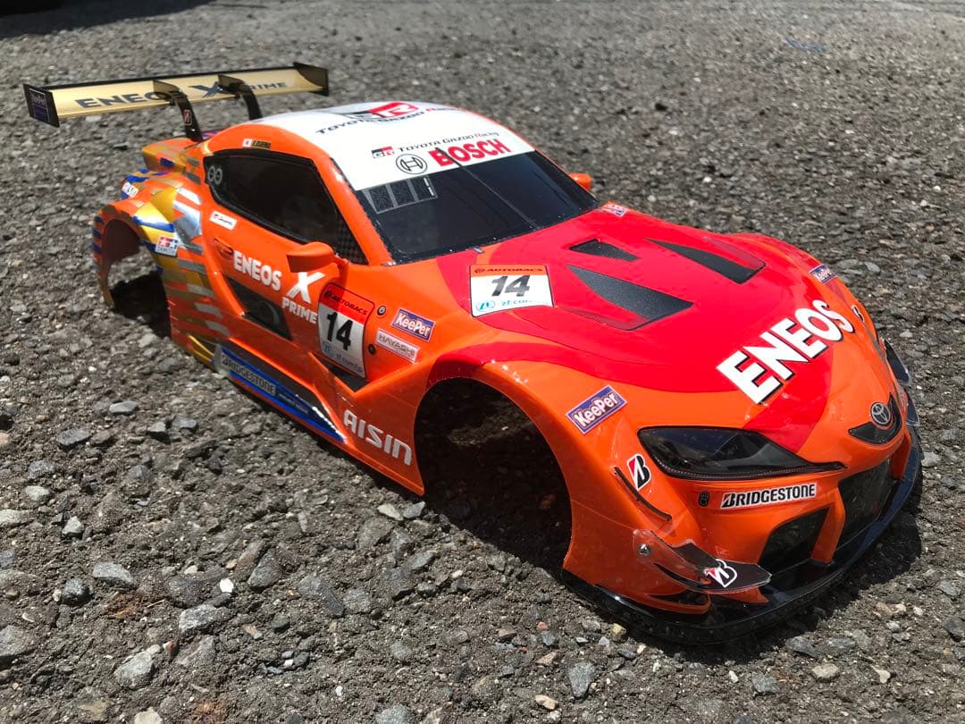 RCタミヤ2023年エネオススープラ14号車ボディ - メルカリ