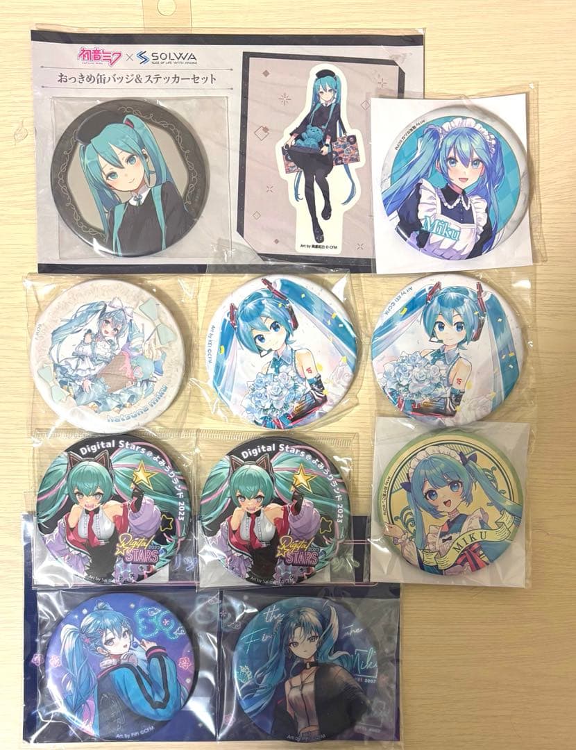 初音ミク 缶バッジ まとめ売り 楽天コレクション デジスタ 初音ミク モデル 描き下ろし 缶バッジ 6個セット 初音ミク / ボカロ