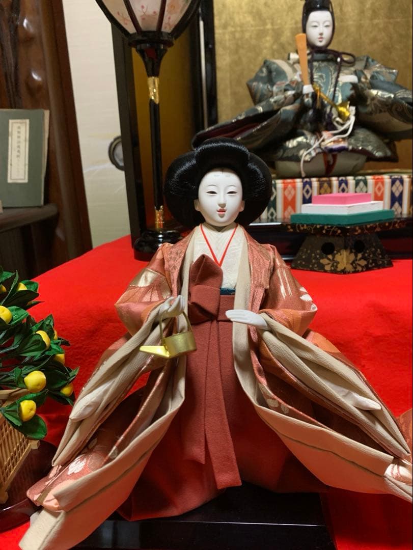 雛人形 秀月 二段飾り 親王他 みみ①/2 - メルカリ