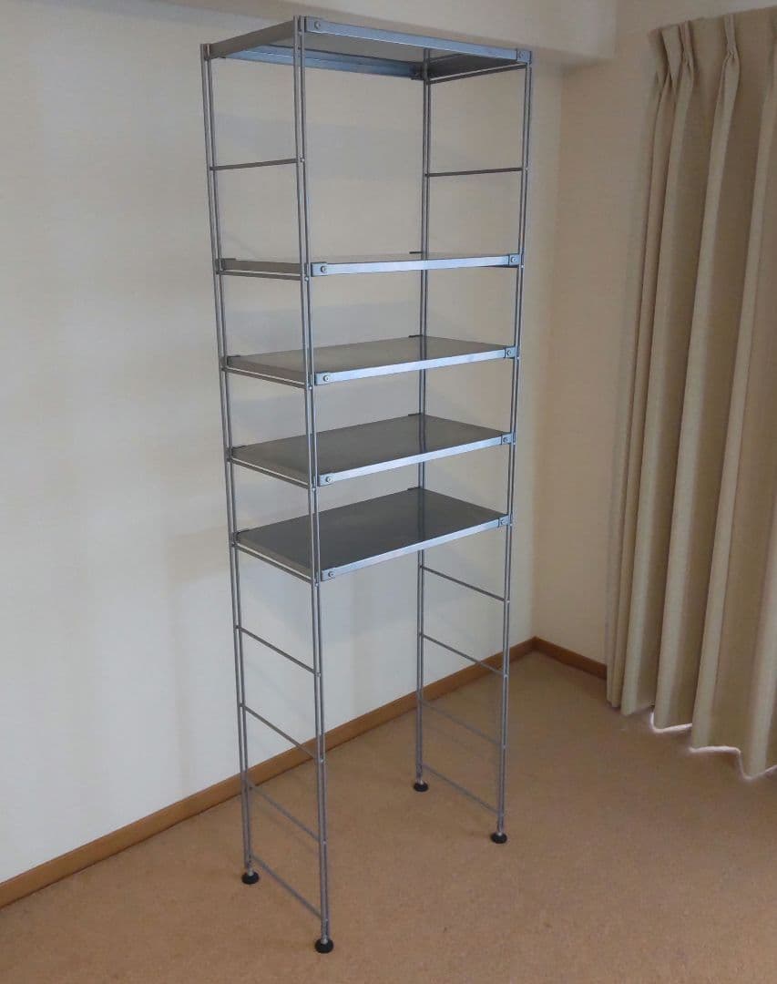 スチールユニットシェルフ　無印良品 ステンレスユニットシェルフ ステンレス棚セット ワイド 大 | 無印良品