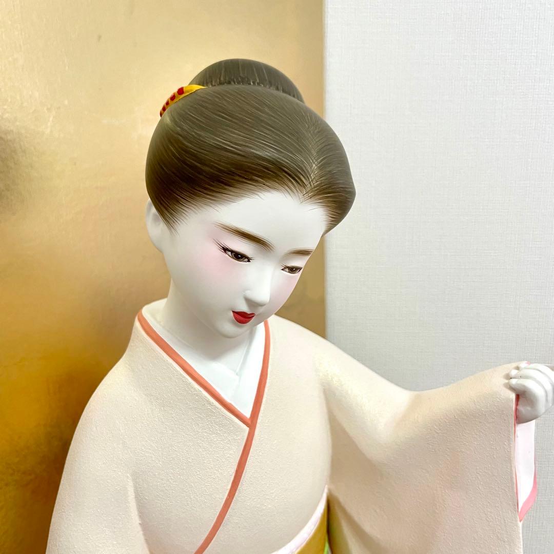 メ*3様 博多人形 【寿】 伝統工芸士 松尾文夫 作【ガラスケース付き