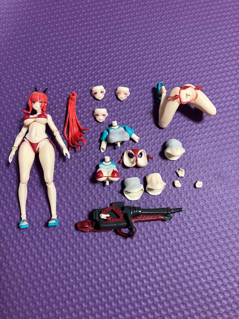 美少女プラモデル　ラピレッドフレーバー　ガレージキット製作、塗装済み