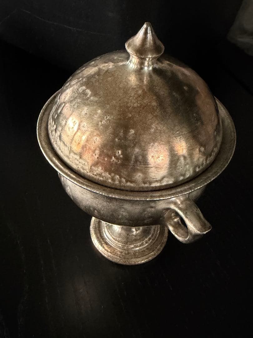 限定品希少　谷井直人　銀彩　コンポート　未使用 TN−102 谷井直人 銀彩杯 Silver-Glazed Sake Cup | GARAGE