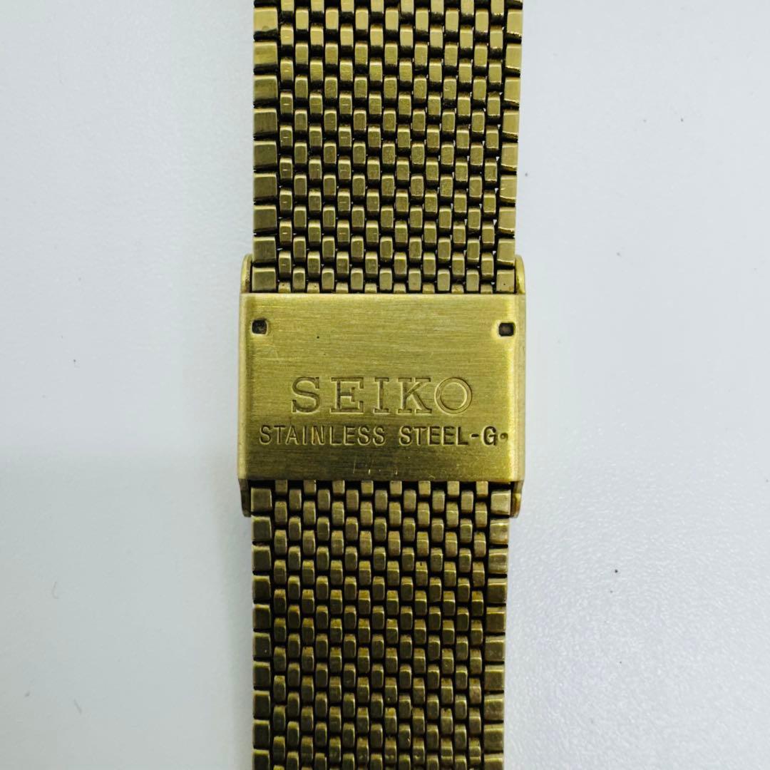 ✨SEIKO✨セイコー✨5E61-5A00✨DOLCE✨ゴールド文字盤✨腕時計