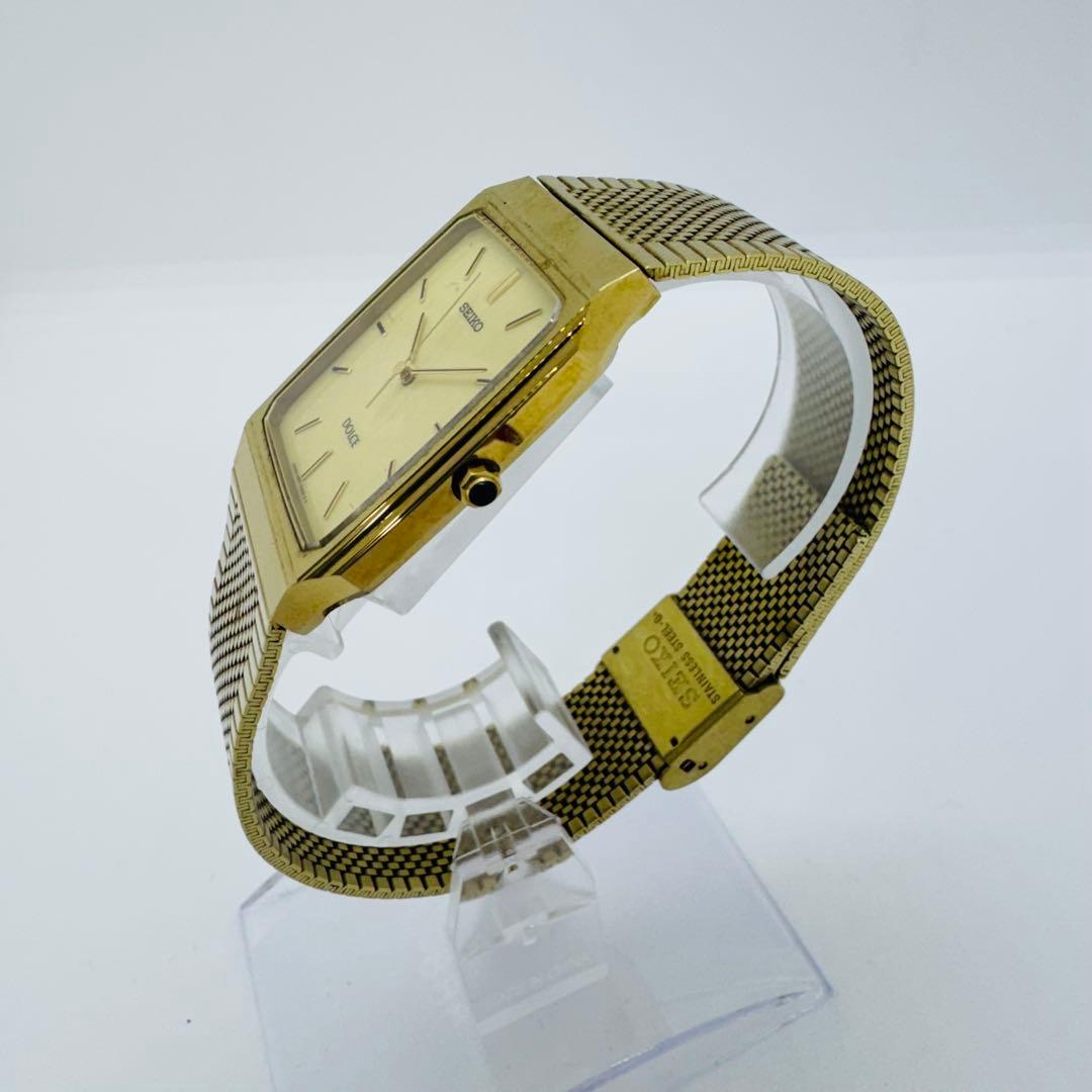 ✨SEIKO✨セイコー✨5E61-5A00✨DOLCE✨ゴールド文字盤✨腕時計