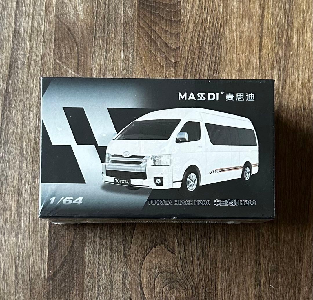 MASSDI 1/64 トヨタ ハイエース 2台セット H200 白 ホワイトの通販はau