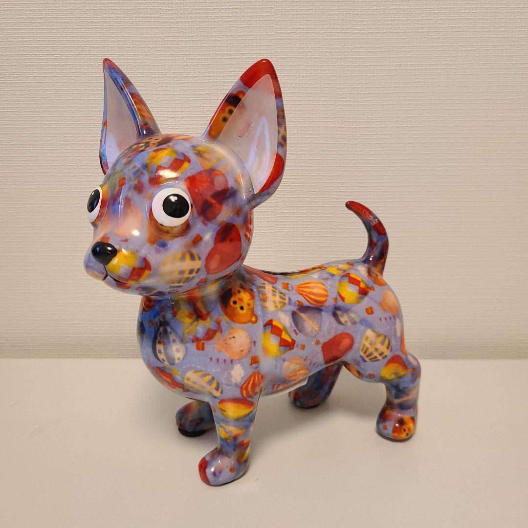 ポンピドゥ 貯金箱 チワワ ブルー - メルカリ