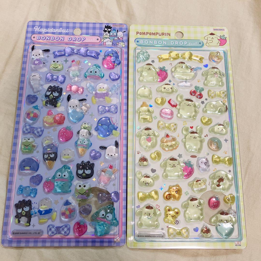 正規品 ボンボンドロップシール サンリオ 第二弾 4枚セット - メルカリ