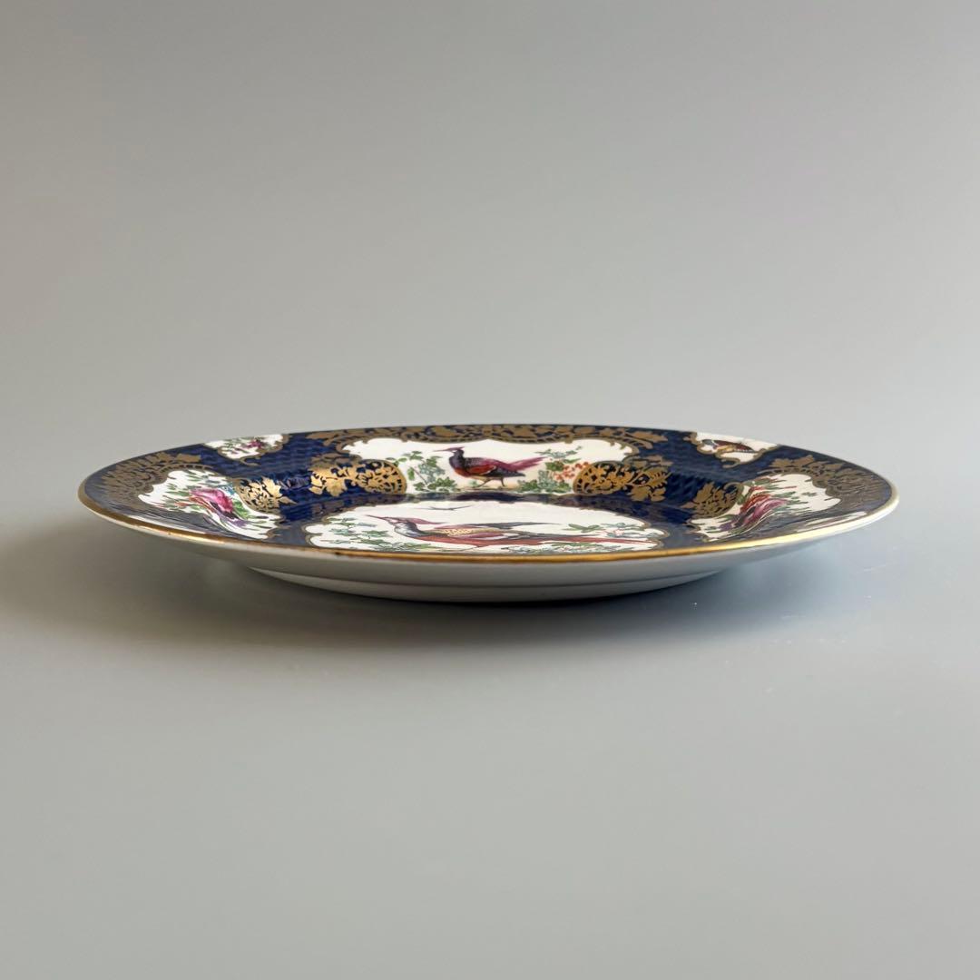 英国製アンティーク 1870年代 Booths 鳥絵金彩 【稀少品・美術品