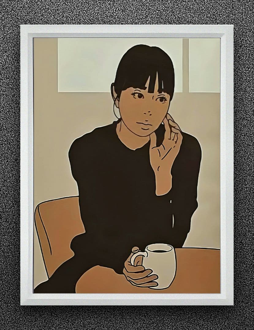 kyne・Casa coffee【A4サイズ写真ポスターフレーム付き4点セット