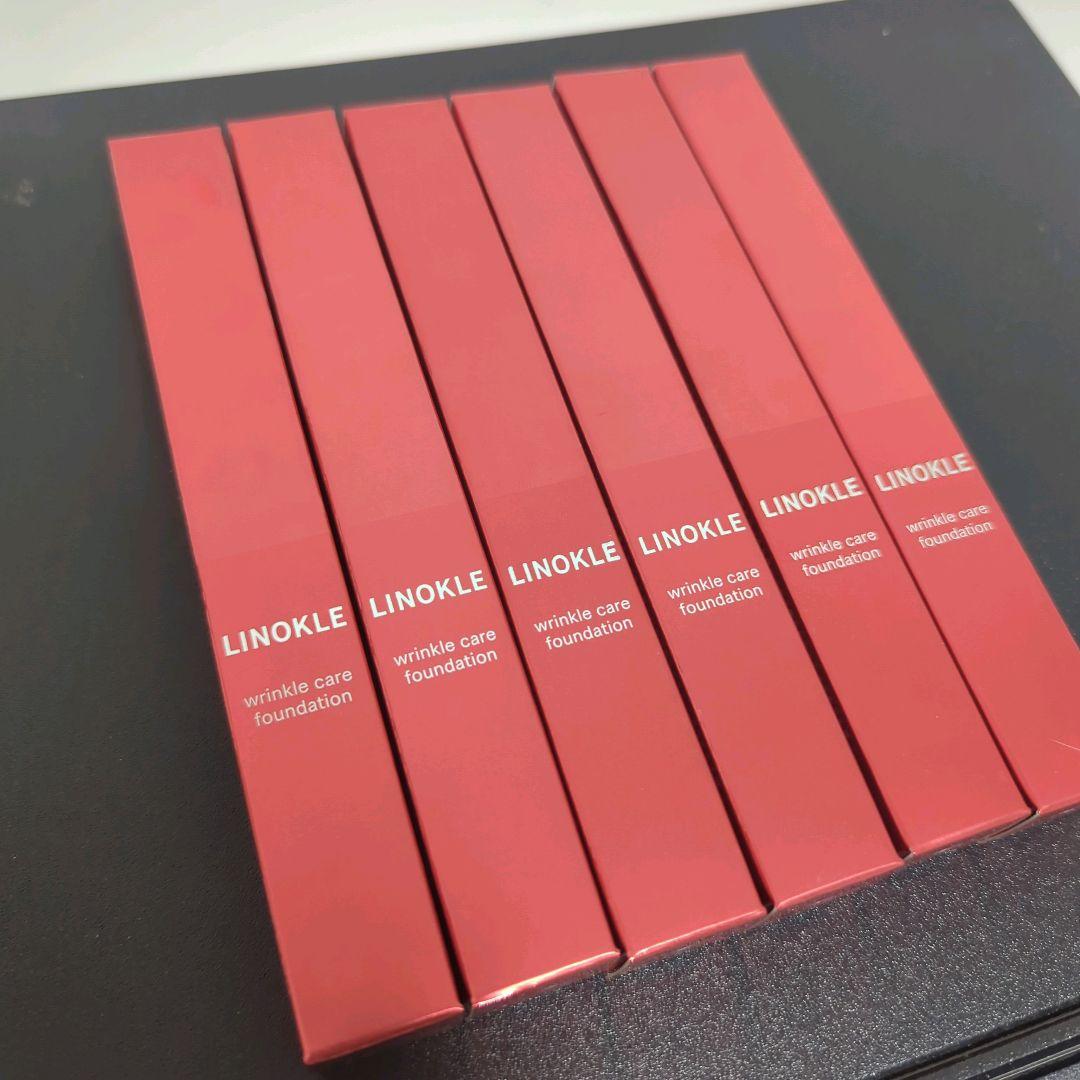 新品未開封 6本セット LINOKLE リンクルケアファンデーション 20g 公式【LINOKLE（リノクル）】シワ改善×美白ファンデーション | さくら