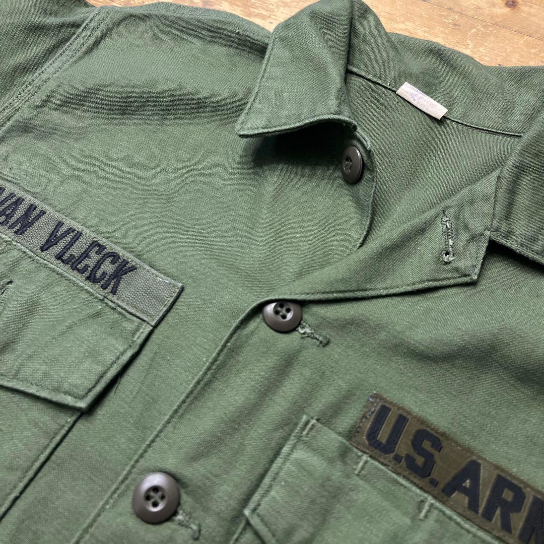 60s US.ARMY OG-107 ユーティリティシャツ 米軍 ミリタリー - メルカリ