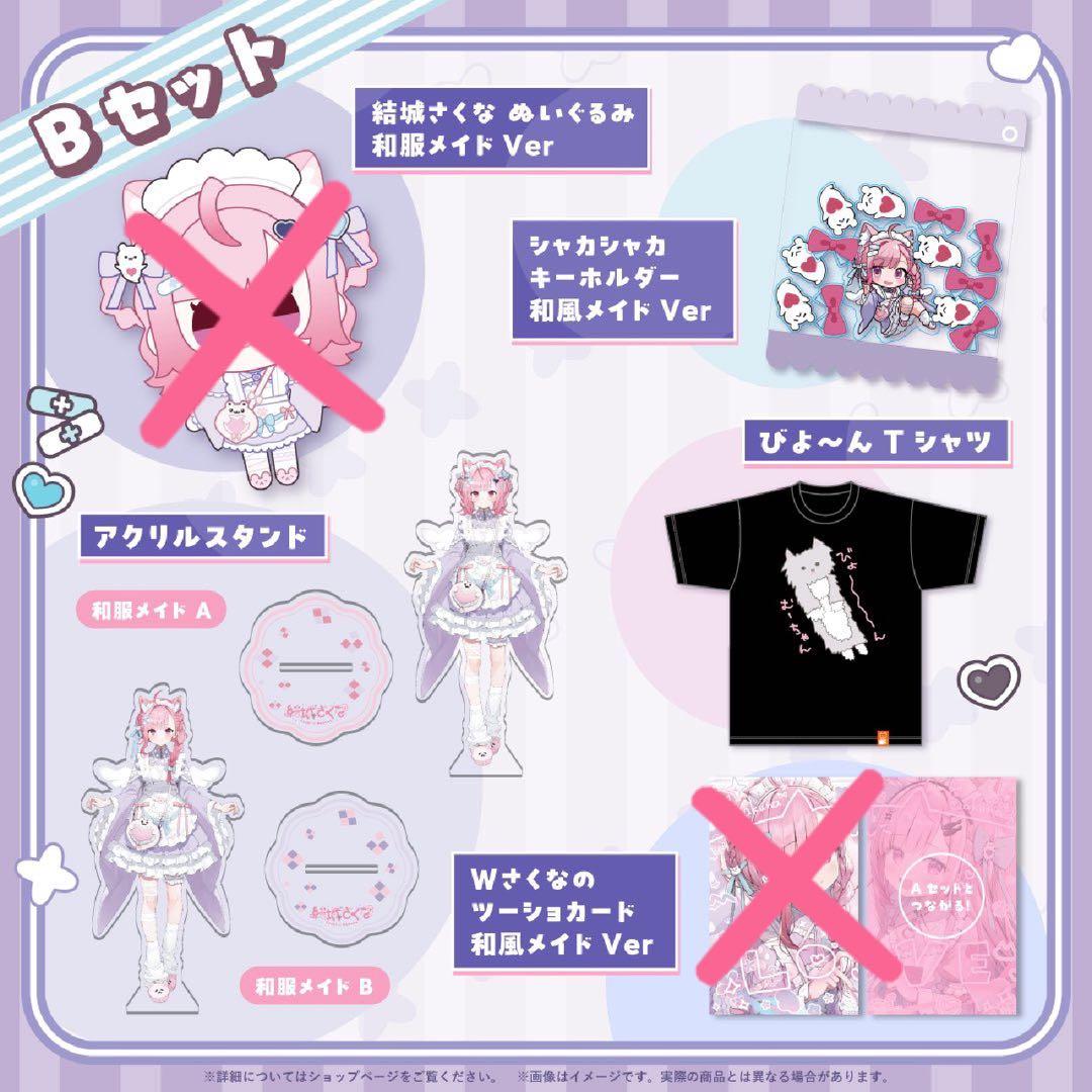 結城さくな新衣装記念グッズ2025 Bセット※ぬいぐるみ・カード欠品