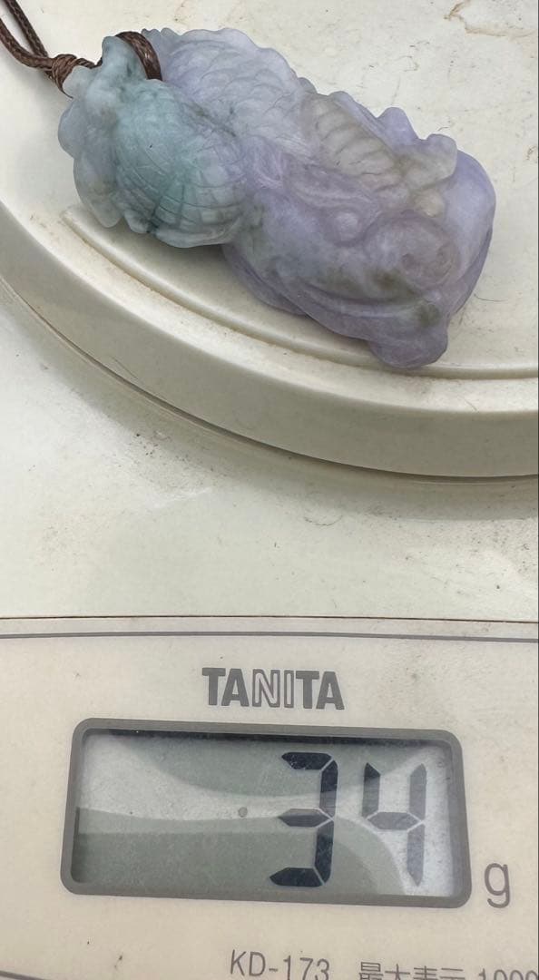 2025.12.24 財守母子貔貅 糸魚川最上級ラベンダー翡翠