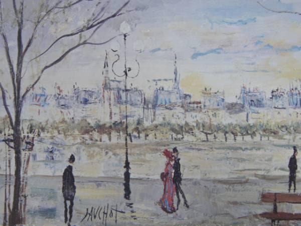 ガブリエル・ドーショ、パリの生活、希少画集画、新品額付