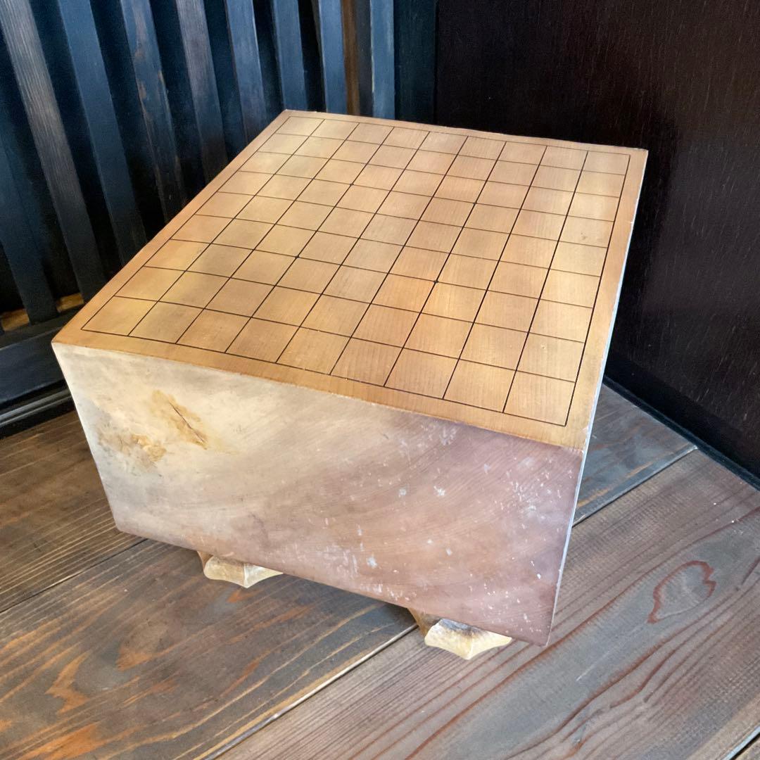 将棋盤 将棋 脚付 足付き あし付 へそ付 臍付き 天然木 - メルカリ