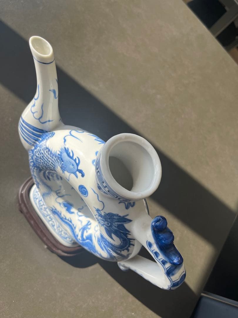 楽天市場】中国 盃の通販 中国 青花龍鳳凰 酒器 飾り台壺台座