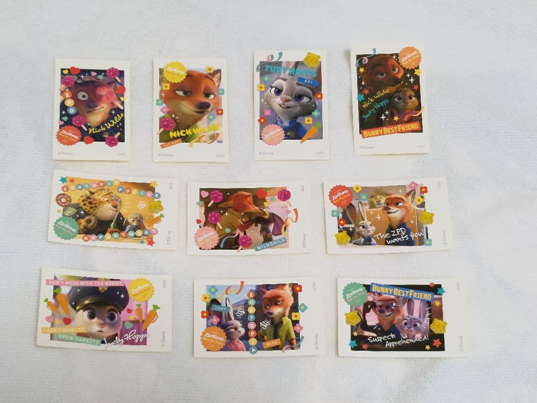 ズートピア Zootopia コラボカフェ ステッカー全種セット ニック