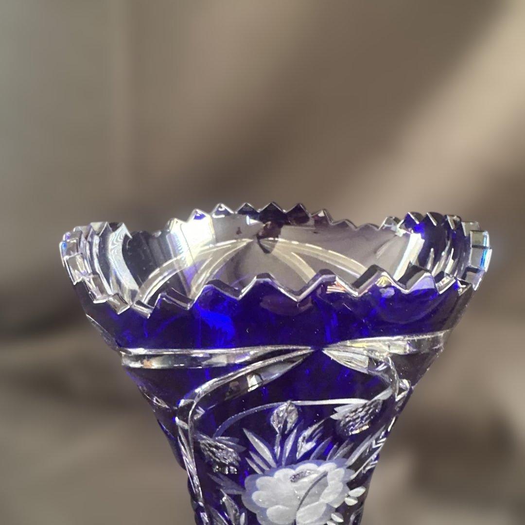 DQESDEN KRISTALL ドイツ製 切子 花瓶 フラワーベース 未使用 - メルカリ