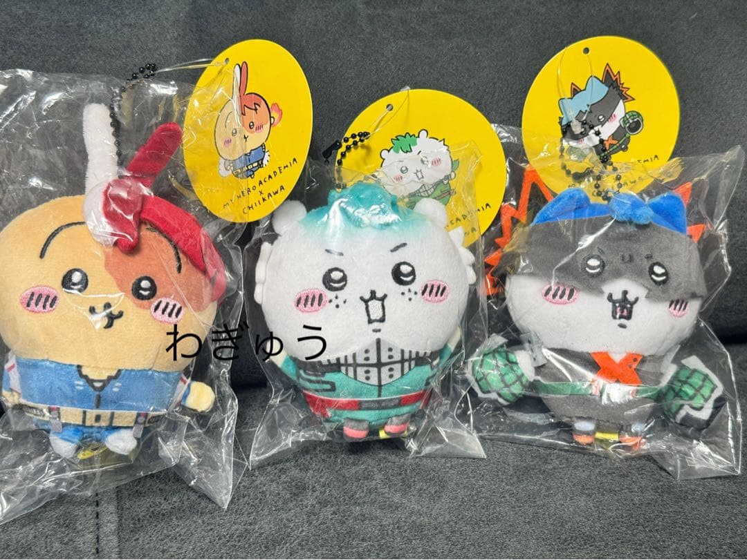 未開封☆ちいかわ　僕のヒーローアカデミア ヒロアカ コラボ マスコット全3種 僕のヒーローアカデミア×ちいかわ フィギュアマスコット（全3種