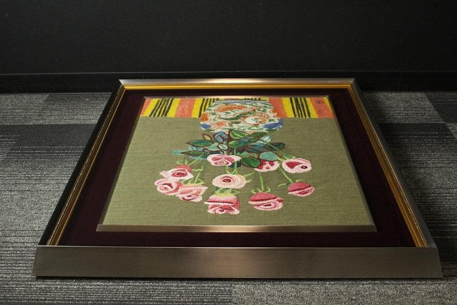 京都 西陣 川島織物 薔薇 額装 希少品 呉服屋蔵 美品(K-LC926) - メルカリ