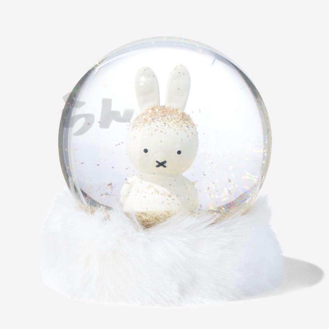 miffy【日本未販売】ミッフィー スノードーム ホワイト＆ゴールド miffy【日本未販売】ミッフィー スノードーム ホワイト＆ゴールドの