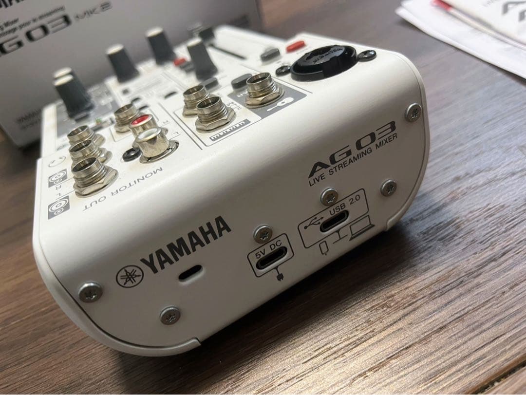 即配信セット】YAMAHA AG03 mk2 & AT2035（ケーブル付） - メルカリ