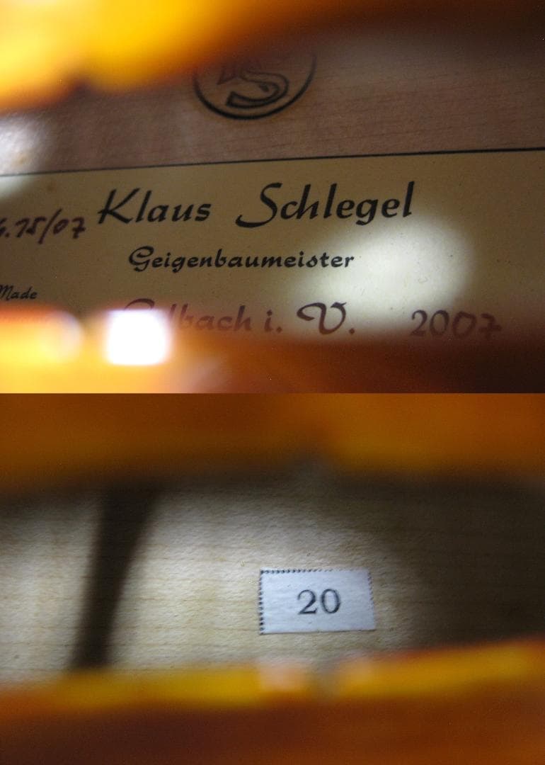 新作ドイツ製】 Klaus Schlegel No.20 バイオリン 4/4 - メルカリ
