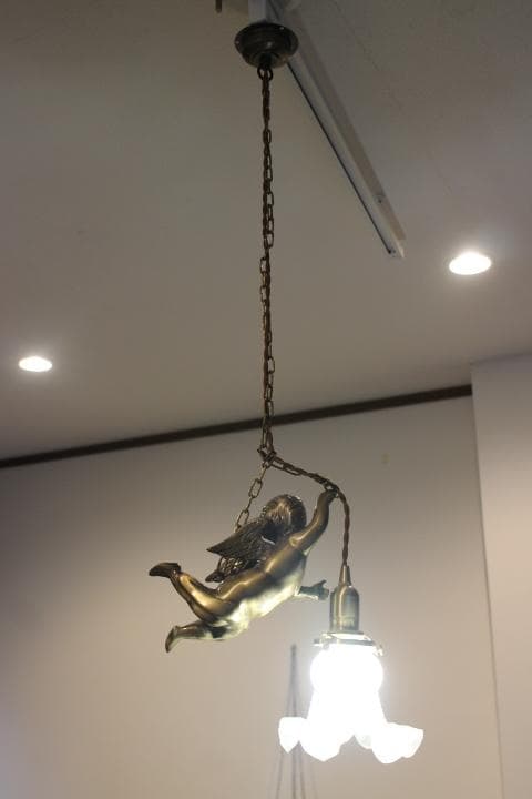 フランス アンティーク 天使 エンジェル シャンデリア ペンダント