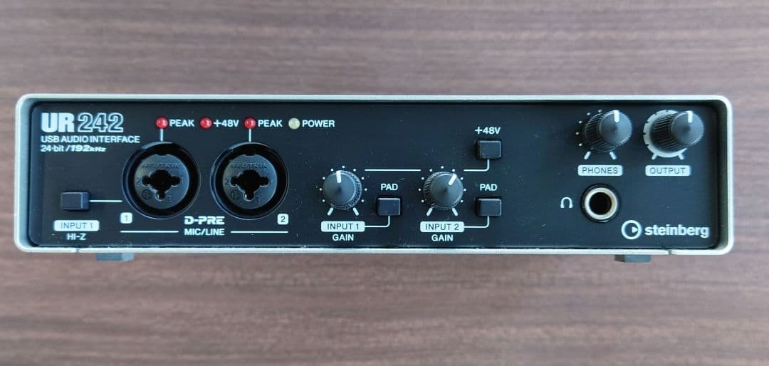 UR242 USBオーディオインターフェイス Steinberg、新型オーディオ・インターフェース「UR242」を発表