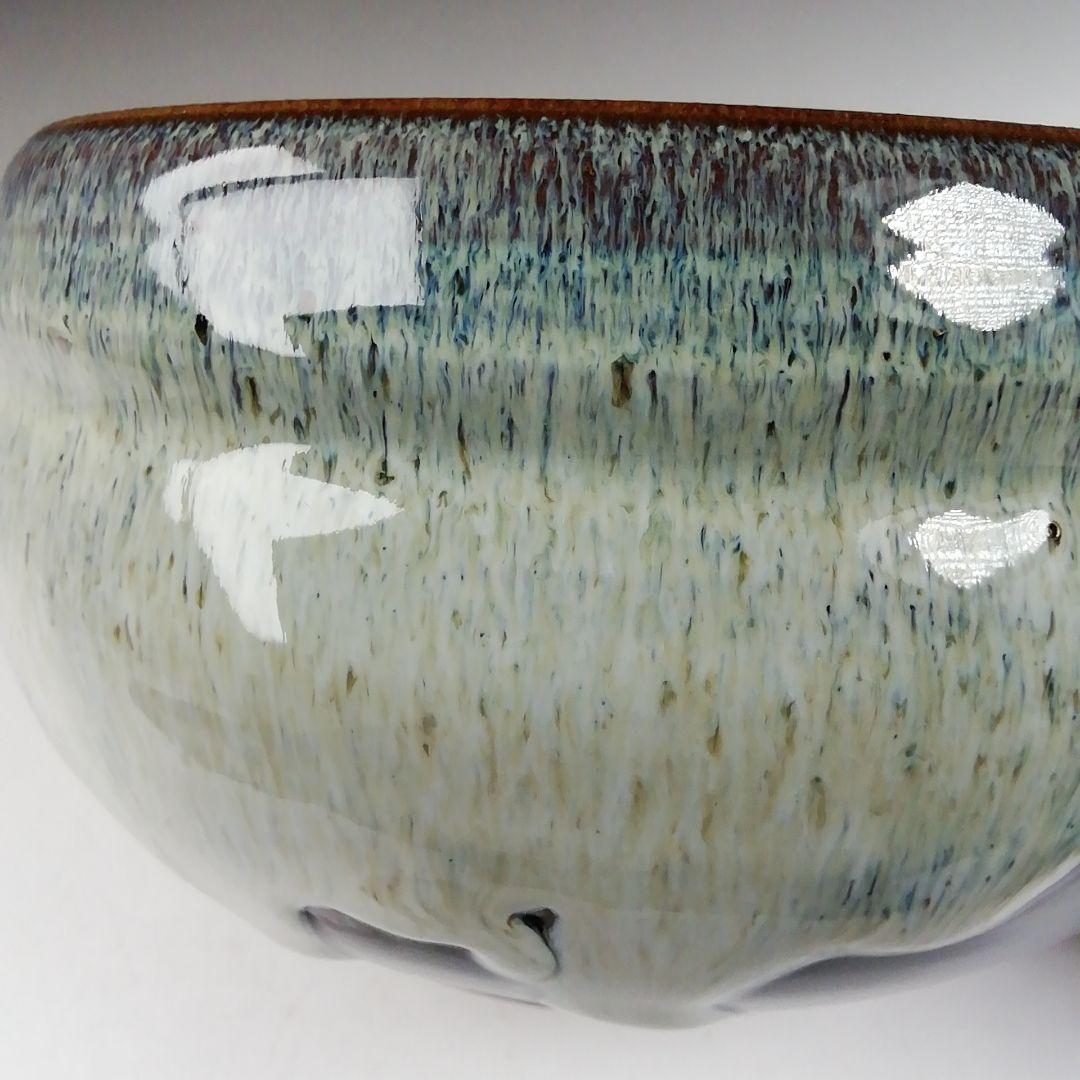 W38 建水 『曜変 建水』『味舌隆司 造』 共箱 茶道具