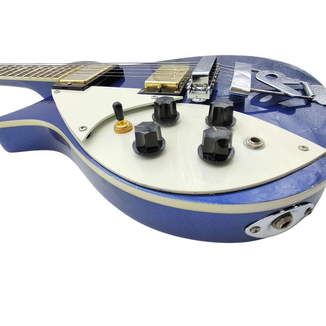 希少レフティ Rickenbackerスタイル エレキギター 青 - メルカリ