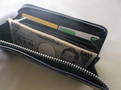 L型ファスナータイプのロングウォレット 刻印＆拭き染め 牛革