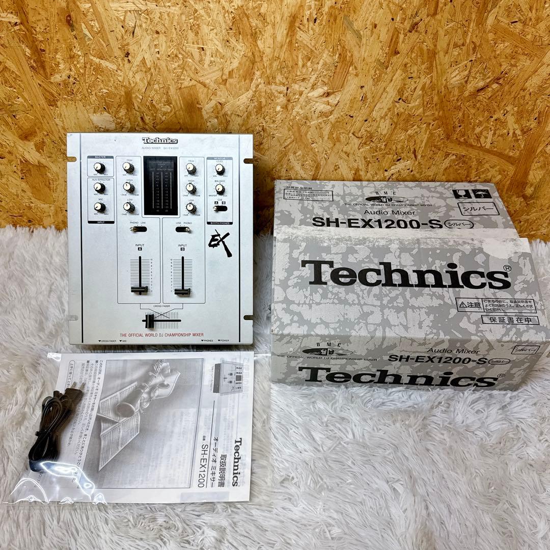 Technics テクニクス DJミキサー SH-EX1200 箱、説明書付き 中古品】Technics/DJミキサー/SH-EX1200 (シルバー) -DJ機材アナログ
