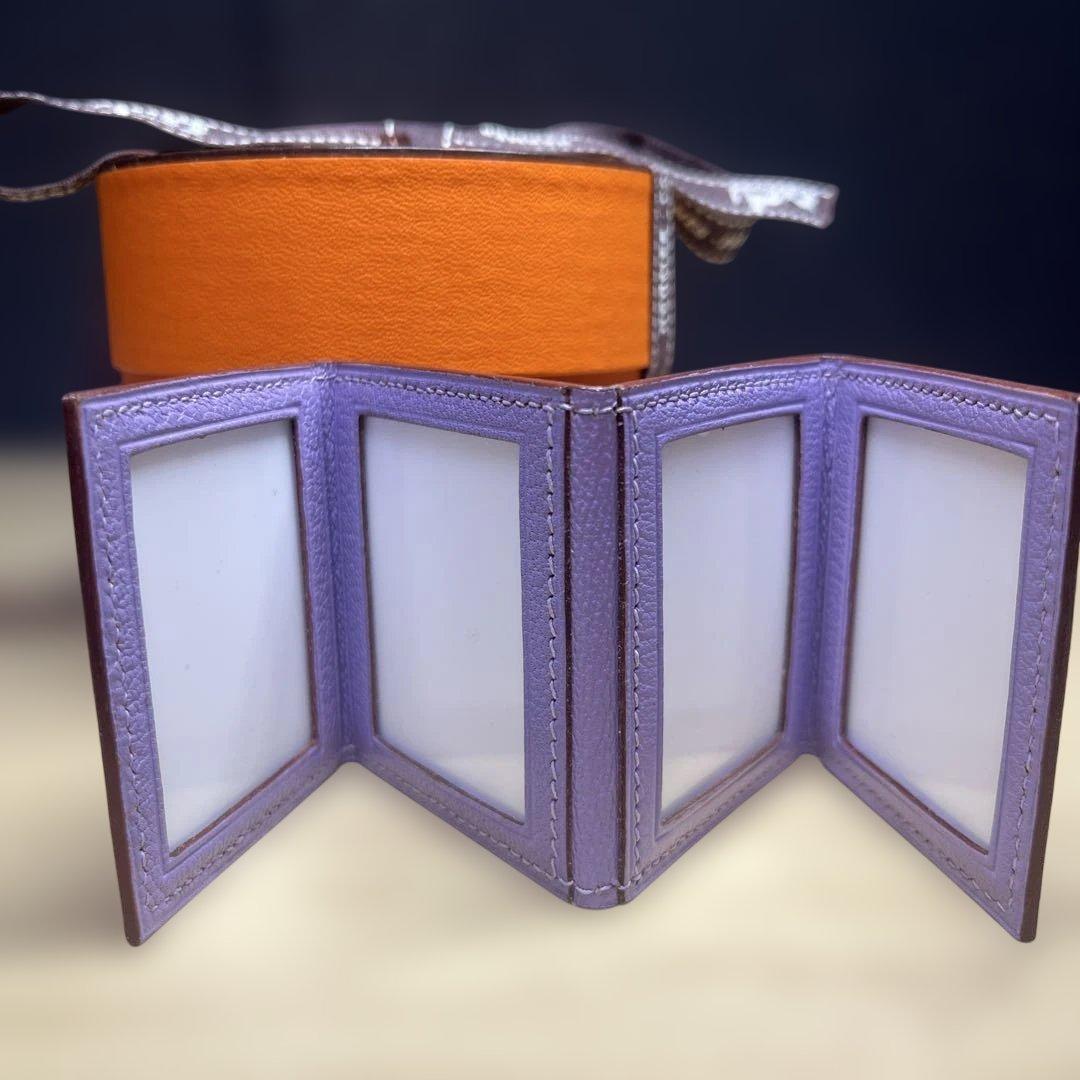 【希少品】HERMES エルメス4連ミニフォトフレーム 極美品】HERMES エルメス ミニフォトフレーム 写真立て クシュベル
